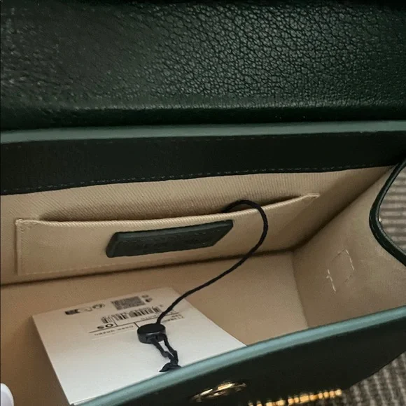 Jacquemus Dark Green Le Chiquito Mini Bag with Gold Logo - Picture 2 of 6